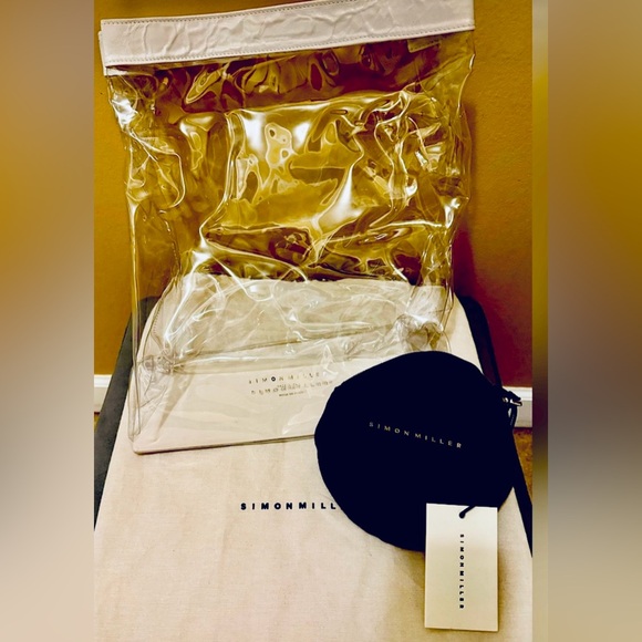 NWT SIMON MILLER PVC CLUTCH WITH ZIP INTERIOR POUCH - Picture 8 of 8